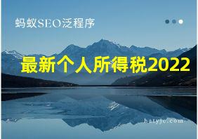 最新个人所得税2022