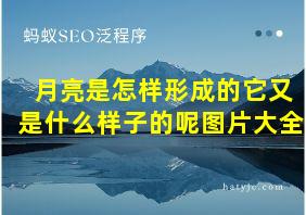 月亮是怎样形成的它又是什么样子的呢图片大全