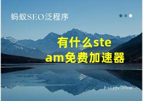 有什么steam免费加速器