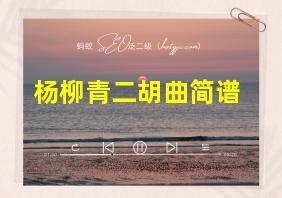 杨柳青二胡曲简谱