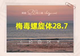 梅毒螺旋体28.7