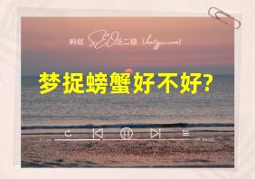 梦捉螃蟹好不好?