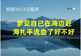 梦见自己在海边赶海扎手流血了好不好