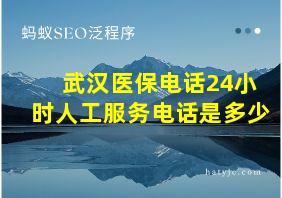 武汉医保电话24小时人工服务电话是多少