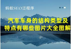 汽车车身的结构类型及特点有哪些图片大全图解