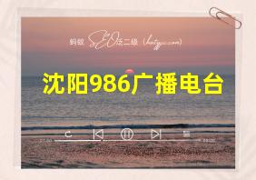 沈阳986广播电台