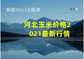 河北玉米价格2021最新行情