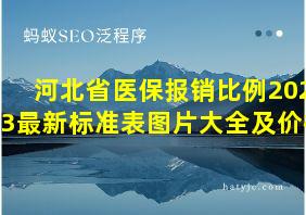 河北省医保报销比例2023最新标准表图片大全及价格