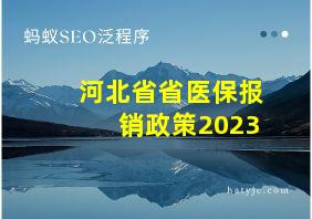 河北省省医保报销政策2023