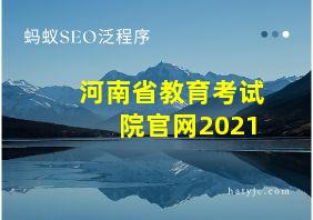 河南省教育考试院官网2021