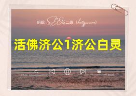 活佛济公1济公白灵