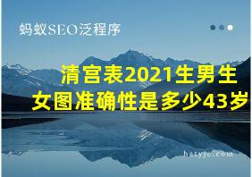 清宫表2021生男生女图准确性是多少43岁