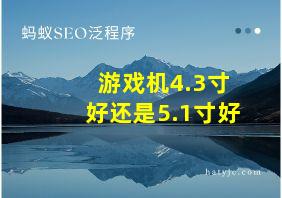 游戏机4.3寸好还是5.1寸好