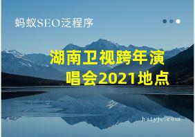 湖南卫视跨年演唱会2021地点