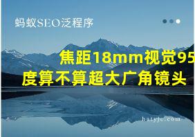 焦距18mm视觉95度算不算超大广角镜头