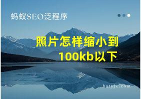 照片怎样缩小到100kb以下