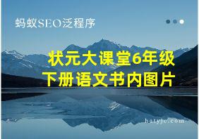 状元大课堂6年级下册语文书内图片