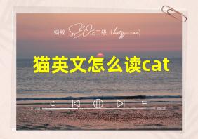 猫英文怎么读cat