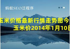 玉米价格最新行情走势图今日玉米价2014年1月10日