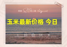 玉米最新价格 今日