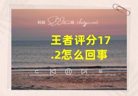 王者评分17.2怎么回事