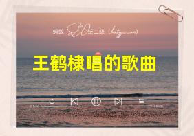 王鹤棣唱的歌曲