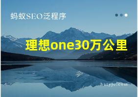 理想one30万公里