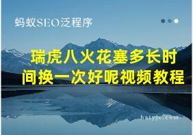 瑞虎八火花塞多长时间换一次好呢视频教程