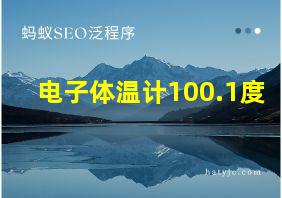 电子体温计100.1度