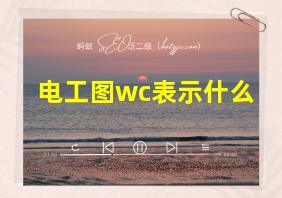 电工图wc表示什么