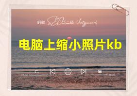 电脑上缩小照片kb