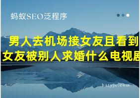 男人去机场接女友且看到女友被别人求婚什么电视剧