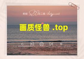 画质怪兽 .top