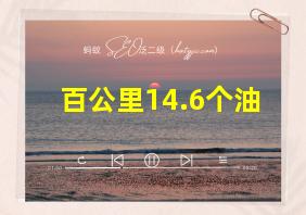 百公里14.6个油