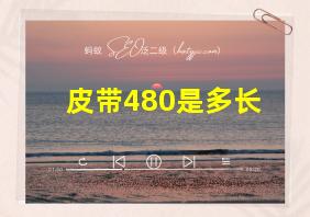 皮带480是多长