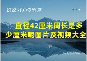 直径42厘米周长是多少厘米呢图片及视频大全