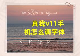 真我v11手机怎么调字体