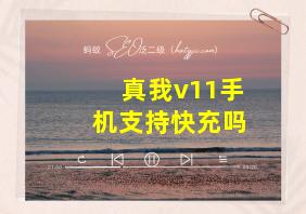 真我v11手机支持快充吗