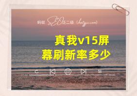 真我v15屏幕刷新率多少