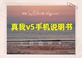 真我v5手机说明书