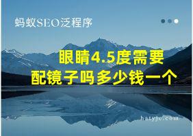 眼睛4.5度需要配镜子吗多少钱一个