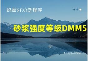 砂浆强度等级DMM5