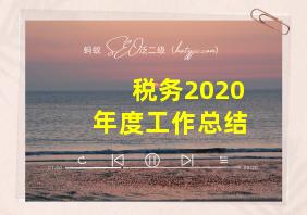 税务2020年度工作总结