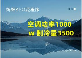 空调功率1000w 制冷量3500