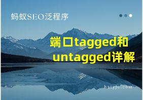 端口tagged和untagged详解