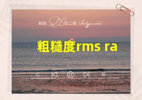 粗糙度rms ra