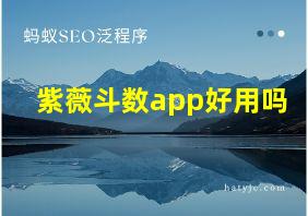 紫薇斗数app好用吗