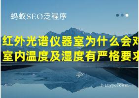 红外光谱仪器室为什么会对室内温度及湿度有严格要求