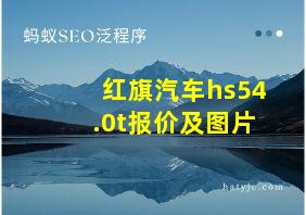 红旗汽车hs54.0t报价及图片