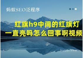 红旗h9中间的红旗灯一直亮吗怎么回事啊视频